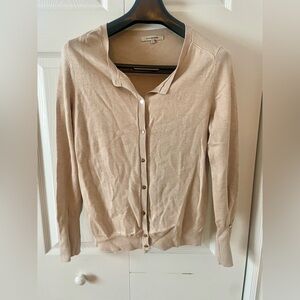 Talbots Light Tan Cardigan Sweater